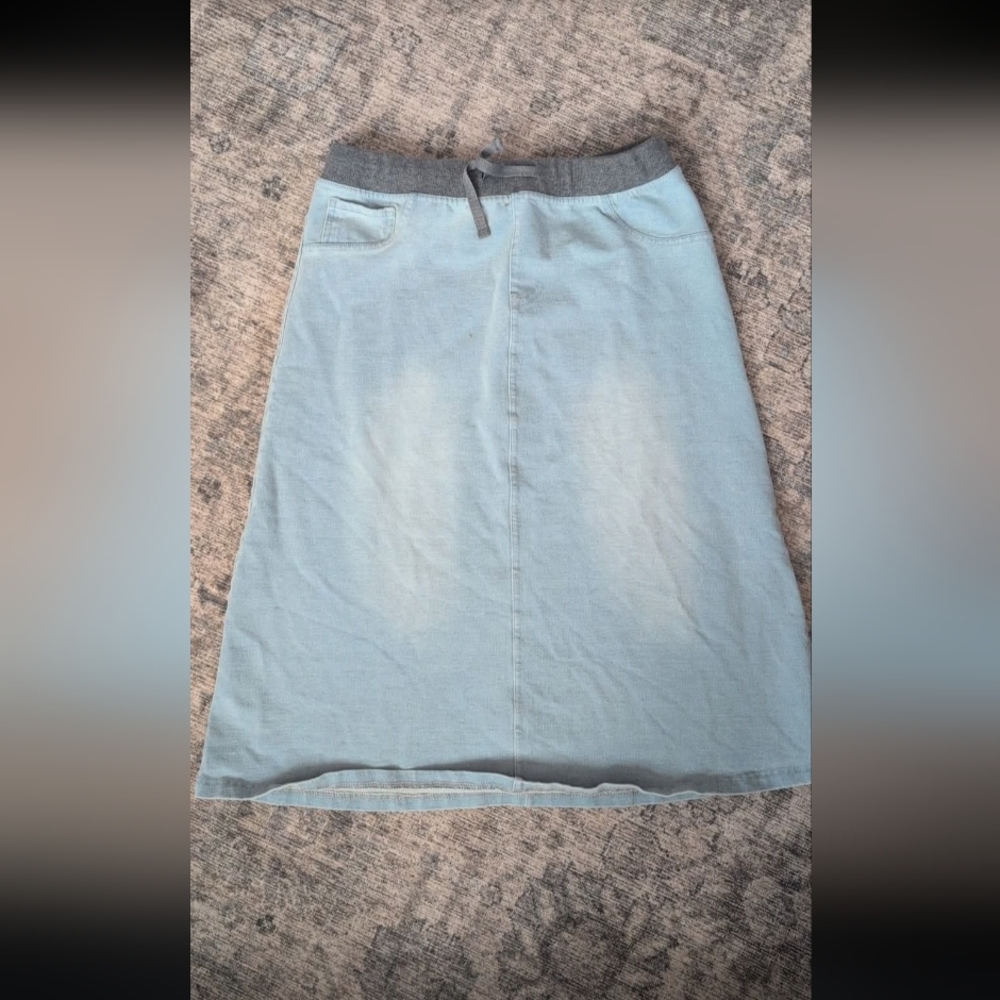 Chic Light Blue Kids Denim Skirt